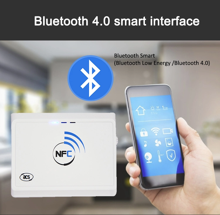 Bluetooth Contactless USB Mini Handheld 13.56MHz NFC RFID Smart Card Reader Writer (ACR1311U-N2)