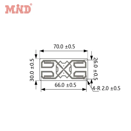 Бесплатный образец дальнего радиуса действия чипа M4qt, пассивная UHF RFID-метка/этикетка/наклейка